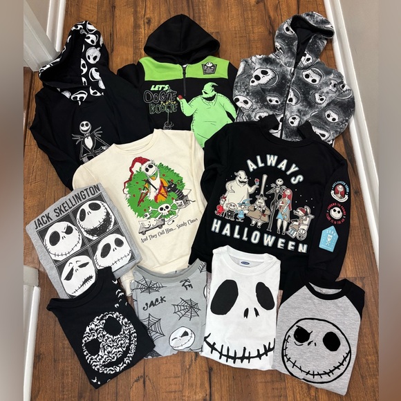 Nightmare Before Christmas Jack Skellington Boys Bundle Set 4T-Small - Picture 1 of 11